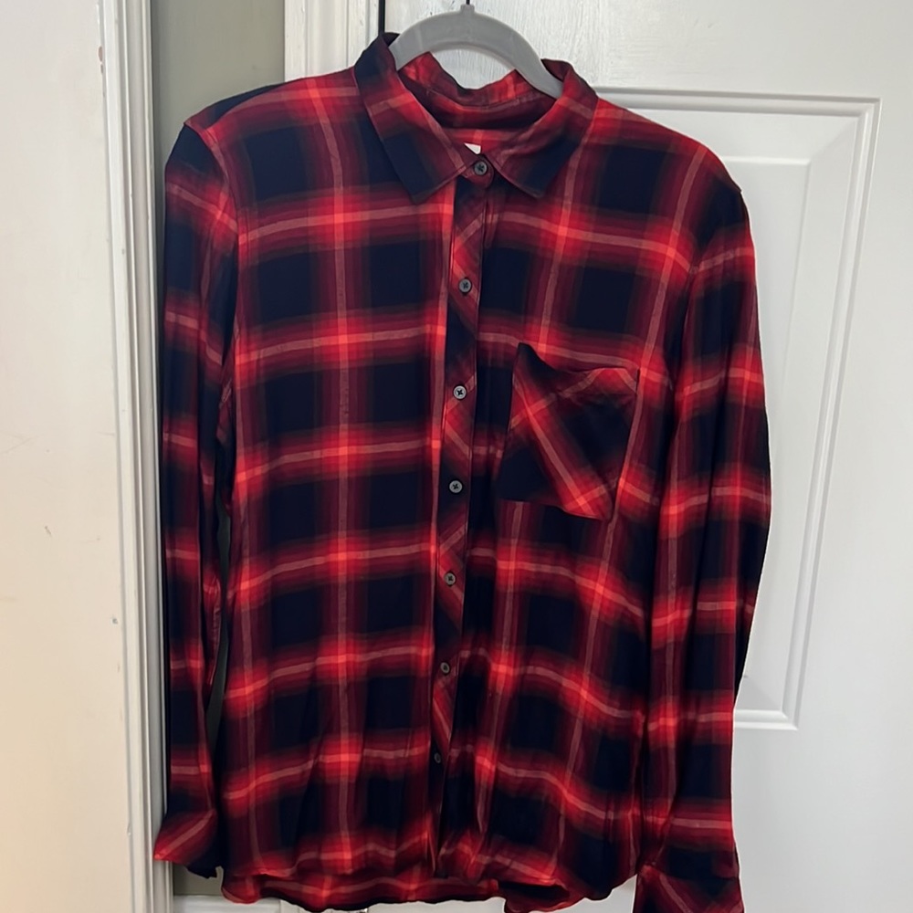 GAP plaid button down shirt, size L - Picture 2 of 2